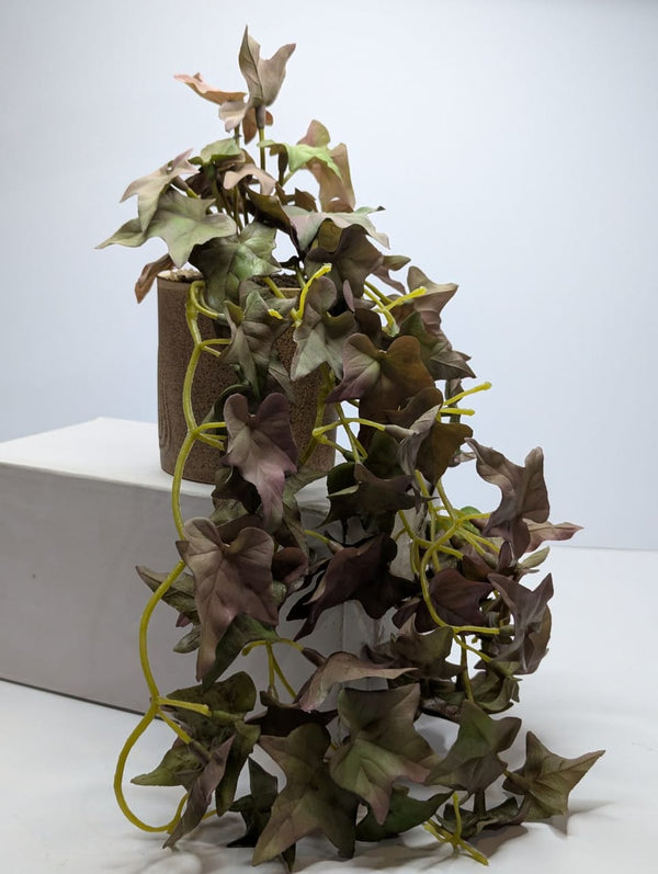 Decorative Hanging Vine with Textured Pot